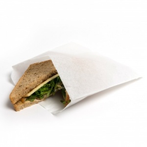 8.5 x 8.5 White Greaseproof Paper Bags (Scotchban)